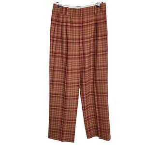 Aritzia Wilfred Effortless Pant, High Rise, Wide Leg, Plaid Print, Academia,  4